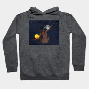 sun and moon balance Hoodie